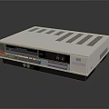 Vintage White Audio Stereo System With FM Display Dials Ventilation Grilles And Control Buttons