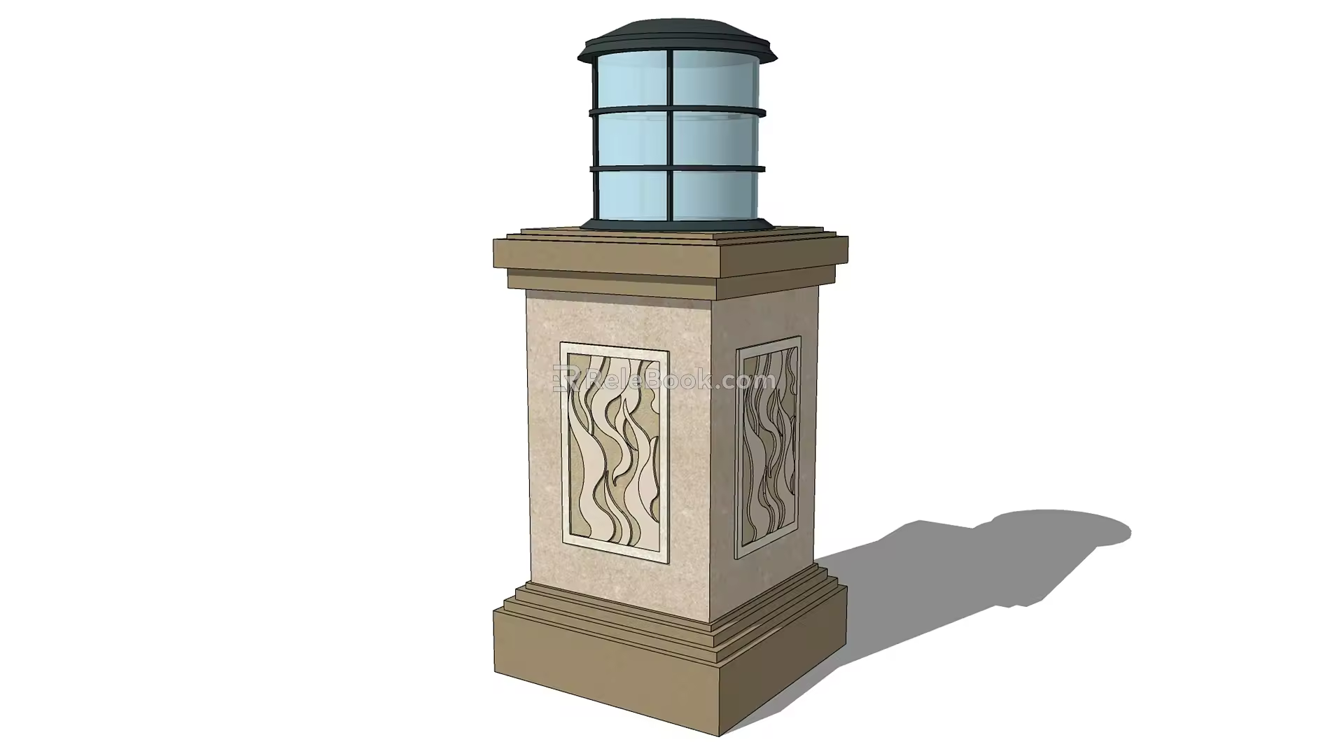 Jianou lawn lamp landscape lamp low lamp lantern floor lamp garden lamp 3d model
