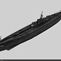 Vintage Military Submarine Weapon With Naval Warship Design And 3D Model Details