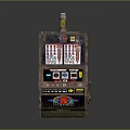 Vintage Slot Machine With Classic Display Screen And Control Panel