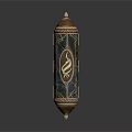 Elegant Decorative Pen For Daily Use With Gold Trim And Patterned Surface