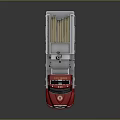 Red Fire Truck With Rescue Ladder And Emergency Equipment Features