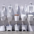 Various Types Of Toilets Including Wall Mounted And Floor Standing Designs For Modern Bathrooms