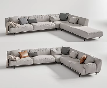 Modern Multiplayer Sofa 3d model