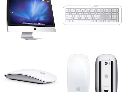 modern computer 3d model
