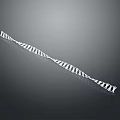 Long Silver Spiral Metallic Household Item For Daily Decorative Use