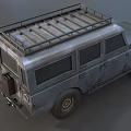 Vintage Off Road Vehicle With Rustic Exterior And Roof Rack Design