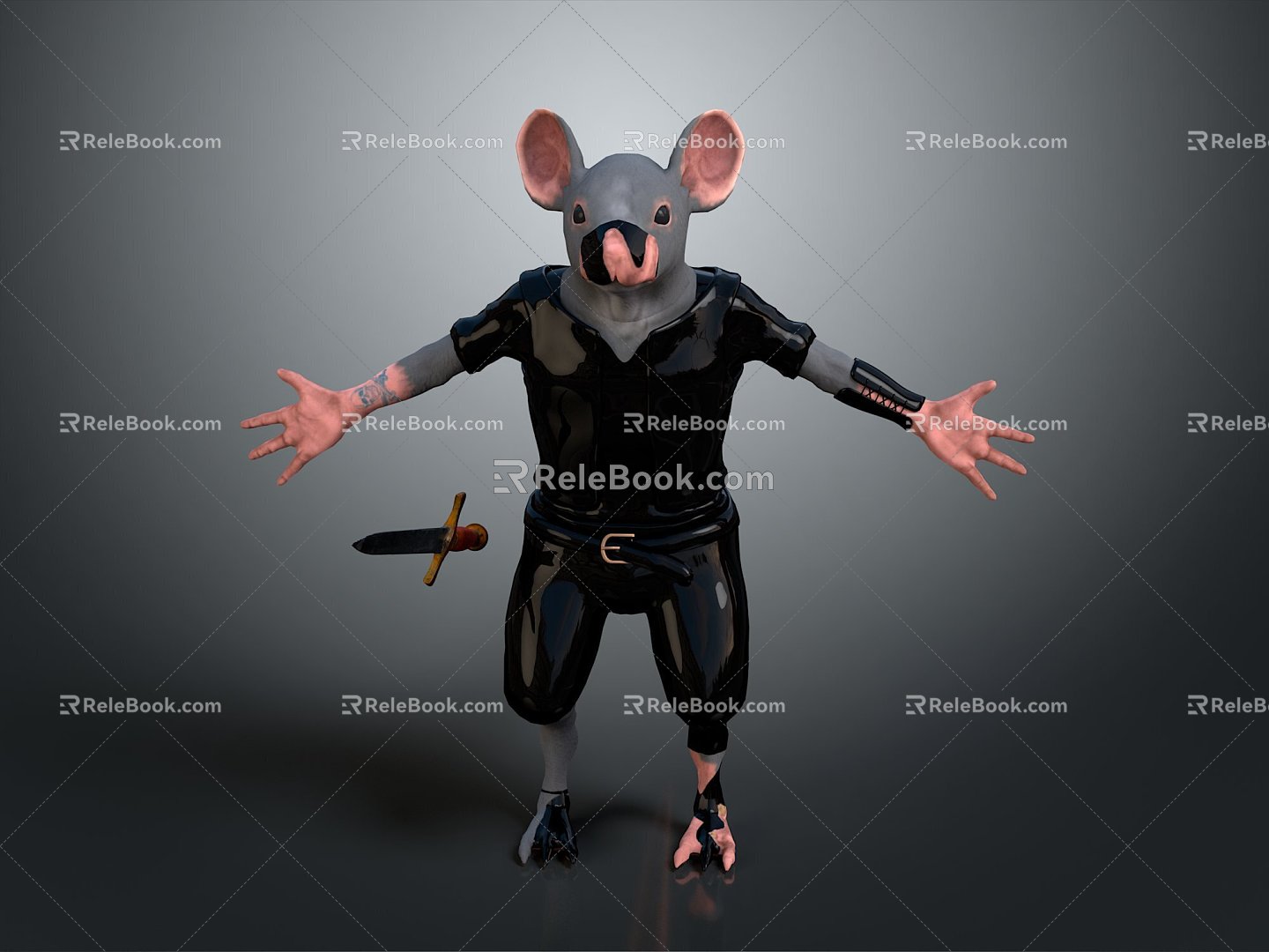 Mouse Wizard Mouse Warlock Cartoon Mouse Animation Mouse Animation Mouse Cartoon Character Cartoon Animal 3d model