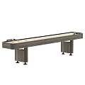 Modern Shuffleboard Entertainment Table With Wooden Frame Smooth Surface And Sturdy Legs