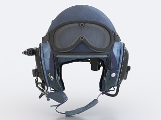 Pilot Helmet Fighter Helmet Pilot Hat 3d model