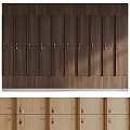 Wooden Sports Equipment Lockers With Multiple Compartments And Secure Locks For Gyms