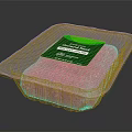 Fresh Organic Ground Beef Packaged in Clear Plastic Container for Sale