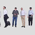 Multiplayer characters 3d model