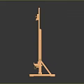 Wooden Easel Stand For Artists With Adjustable Height And Stable Base