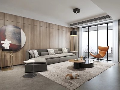 modern living room model