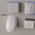 Daily Electrical Appliances With White Body And Purple Edges In Various Designs