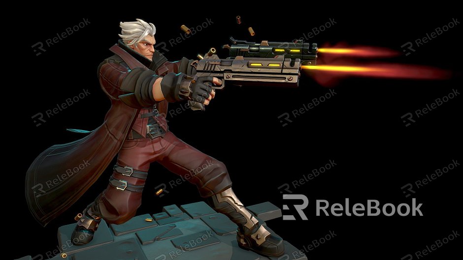 Modern game character male warrior cartoon warrior game warrior Dante ghost cry fan art model