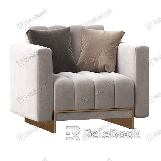 Light Luxury Single Sofa model