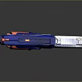NERF Toy Gun Blaster In Blue White Orange Colors With Modern Design And Grip