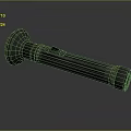 Metallic Ergonomic Portable Flashlight With Striped Grip Design And Durable Daily Lighting Tool