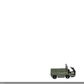 Green Utility Vehicle With Warning Light And Seats For Airport Ground Operations