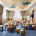 Nordic Kindergarten Kindergarten Classroom 3d model