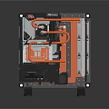 Modern host computer game computer lights computer 3d model