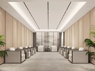Modern Reception Room Reception Room VIP Room 3d model