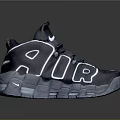 Nike High Top Sneakers With AIR Lettering And White Swoosh Logo