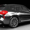 Black BMW Sporty SUV With Aerodynamic Bodykit LED Headlights And Alloy Wheels