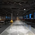 Modern Fitness Gym Interior With Spacious Layout Large Windows Treadmills And Exercise Balls