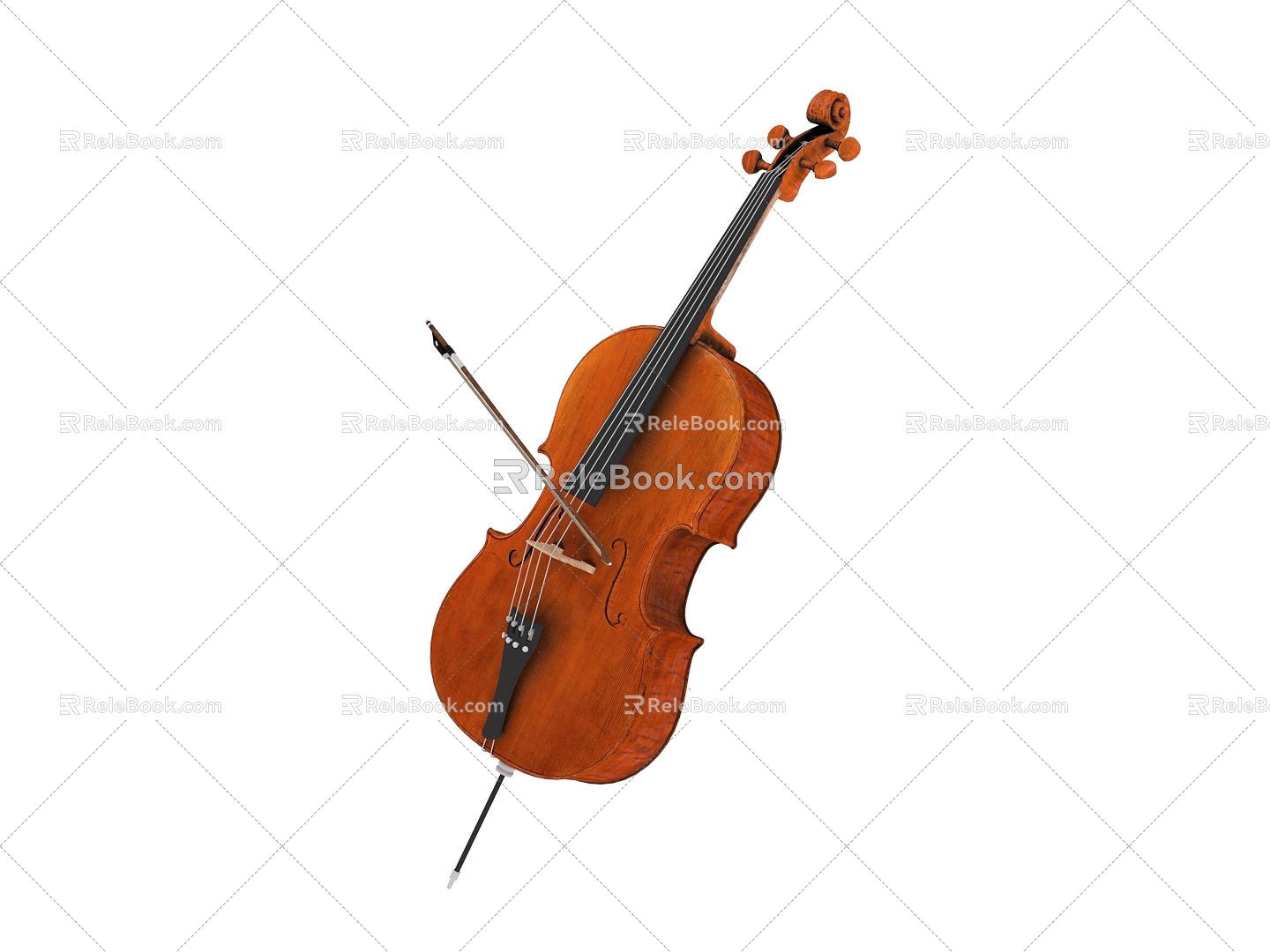 Musical Instrument Violin Cello 3d model