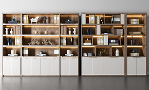 New Chinese Bookcase 3d model