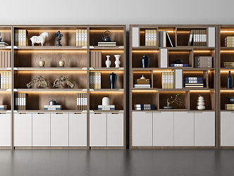 New Chinese Bookcase 3d model