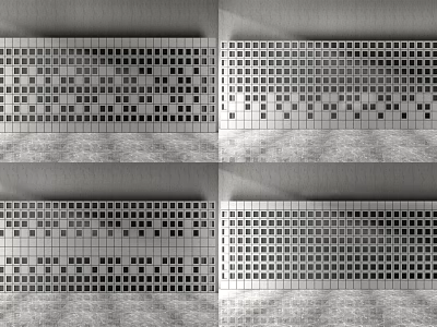 Modern Partition Hollow Brick Wall Lightweight Brick Wall 3d model