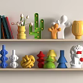Modern ornaments dopamine ornaments 3d model