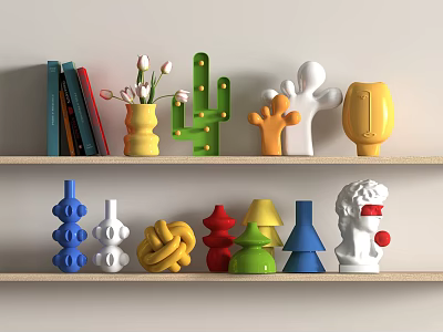 Modern ornaments dopamine ornaments 3d model