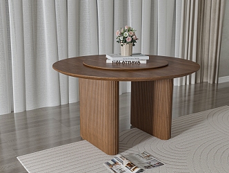 American Casual Dining Table 3d model