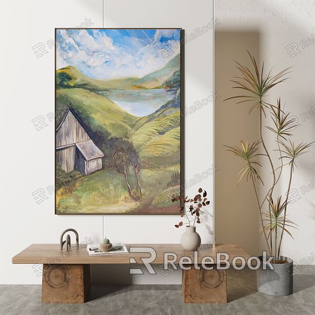 modern landscape painting abstract decorative painting model