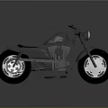 Classic Gray Motorcycle With Shiny Chrome Wheels Black Leather Seat And Sleek Design