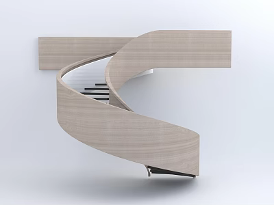 modern revolving staircase 3d model
