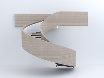 modern revolving staircase 3d model