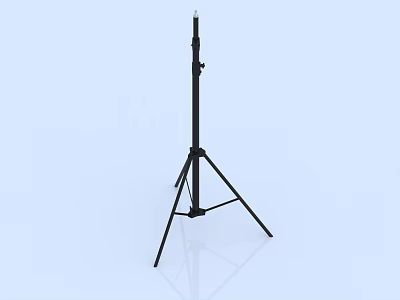 Commercial Tripod Stand With Adjustable Height And Sturdy Metal Construction For Professional Use 3d model