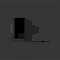Vintage CRT Television Displaying Classic Retro Game With Pixel Style Graphics And Game Character