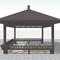 Modern Pavilion Leisure Pavilion 3d model