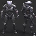 Shape robot alien sci-fi mecha sci-fi robot 3d model