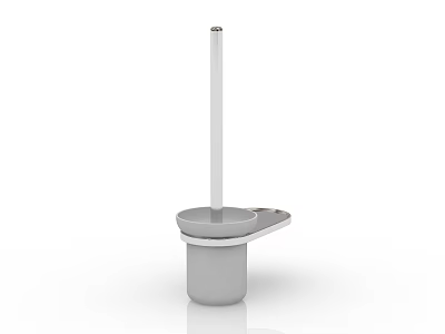 Sturdy Modern Toilet Brush Bathroom Accessory With Sleek White Design 3d model