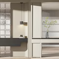 Modern partition porch partition 3d model