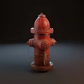 Red Fire Hydrant As Essential Fire Equipment For Emergency Safety Use