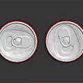 Two Red Coca-Cola Cans With Gold Accents And Classic Design 3d model